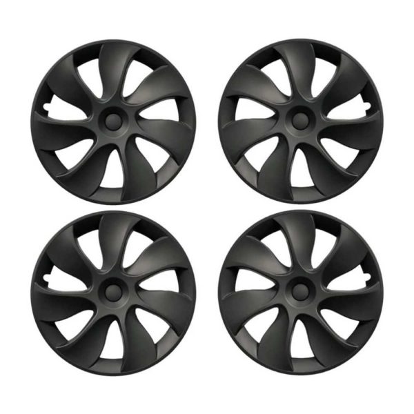 19‘’ Turbine Symmetrical Wheel Covers Matt Black Type A for Model Y(2022-2024)