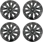 18‘’ Turbine Symmetrical Wheel  Covers Matte Black for Model 3 (2021-2023）