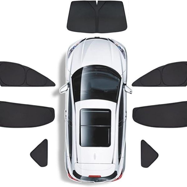 Privacy Curtains & Full Windows Sunshade For Model 3 (2021-2026)