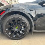 20‘’ Turbine Wheel Covers Matte Black for Model Y(2022-2024) - Image 3