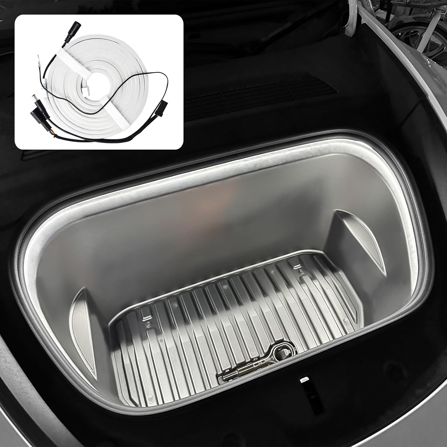 2_57ba90ed-ef70-4449-b422-bfa8dcea9fc4.jpg Front Trunk Surround Light Strip For Model Y (2022-2024) - Image 1