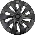 18‘’ Turbine Symmetrical Wheel  Covers Matte Black for Model 3 (2021-2023） - Image 2
