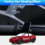 Privacy Curtains & Full Windows Sunshade For Model 3 (2021-2026) - Image 4