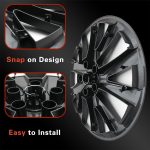 18‘’ Thunder Wheel  Covers Matte Black for Model 3 (2019-2023) - Image 5