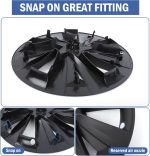 19‘’ Bladed Wheel Covers Matt Black For Model Y(2025-2026) - Image 5