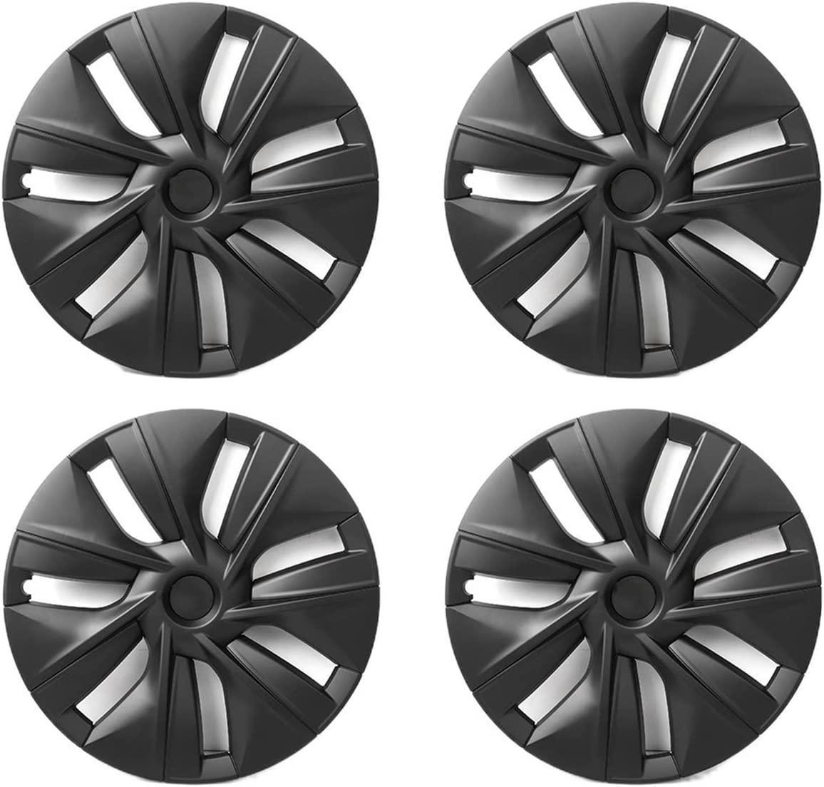 61cGQk3eM3L._AC_SL1500.jpg 19‘’ Matt Black Hubcap Wheel Covers for Model Y (2022-2024) - Image 1