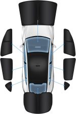 Privacy Curtains & Full Windows Sunshade For Model Y