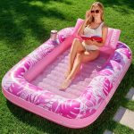 Inflatable Tanning Pool Lounger – 4-in-1 Sunbed Float with Pillow 💖 - Image 7