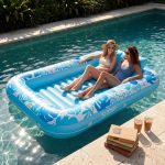 Inflatable Tanning Pool Lounger – 4-in-1 Sunbed Float with Pillow 💖 - Image 2