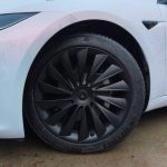 18‘’ Blade Wheel Covers Matte Black For Model 3(2024-2026） - Image 4