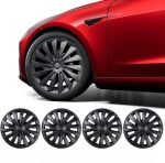 18‘’ Blade Wheel Covers Matte Black For Model 3(2024-2026） - Image 2
