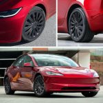 18‘’ Blade Wheel Covers Matte Black For Model 3(2024-2026） - Image 3