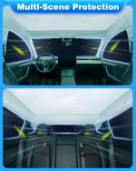 Privacy Curtains & Full Windows Sunshade For Model Y - Image 3