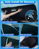 Privacy Curtains & Full Windows Sunshade For Model Y - Image 5