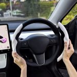 Steering Wheel Grip Grab Cover For Model 3(2019-2023)/Y(2022-2024) - Image 5