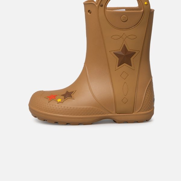 Crocs Kids' Handle It Western Boot (GS) Umber