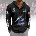 ABSLPC299150 MBSTORM Man Lightweight Quarter Zip Pullover Hoodie - Image 2