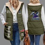 ABALPC2896 MBSTORM Women's Hooded Fleece Vest - Image 2