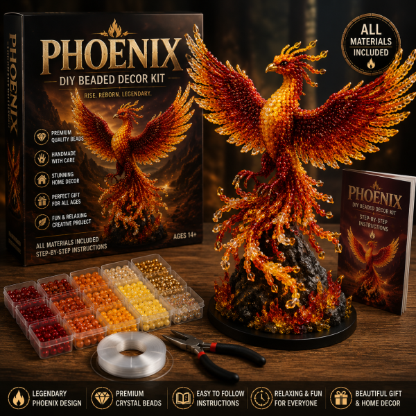 Phoenix DIY Beaded Decor Kit – Rise. Reborn. Legendary.