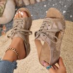 Women's Retro Summer Sandals –Comfortable Wedge Summer Slippers - Image 3