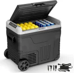 EUHOMY 12V Portable Refrigerator - 35L Dual Zone Cooling - Image 2