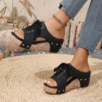 Women's Retro Summer Sandals –Comfortable Wedge Summer Slippers - Image 8