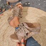 Women's Retro Summer Sandals –Comfortable Wedge Summer Slippers - Image 9