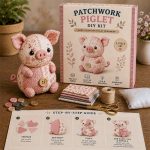 🧵DIY Patchwork Animal Kit – Create Your Own Adorable Animals - Highland Cattle - Image 3