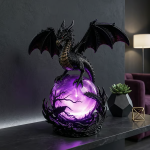 🔮🐉Gothic Dragon LED Crystal Ball Lamp for Dark Aesthetic Decor - Image 9