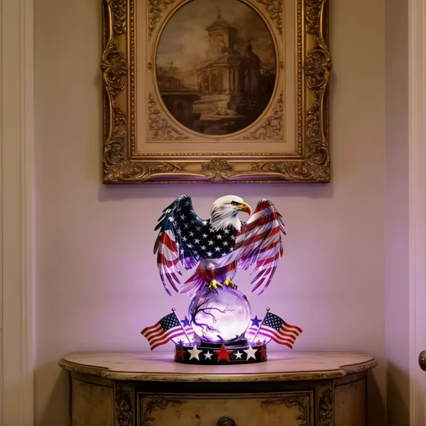 Patriotic Eagle Lamp